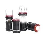 Lichamp 4 Pack Lantern Camping Essentials Lights, Collapsible Lanterns