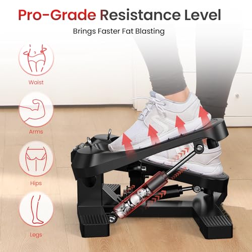 Image of FLYBIRD Home Gym Stair Stepper - Compact Cardio & Lower‑Body Workout Machine, Supports Up to 350 LBS, Targets Legs, Hips & Glutes, Ideal Fitness Gear for Both Men and Women