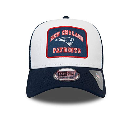 New Era New England Patriots NFL Cap verstellbar Trucker Kappe American Football Weiss - One-Size 2
