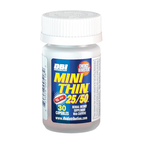 Mini Thin 25/50 - Energy Capsules Formulated with Caffeine - 30 Capsules