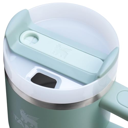 Image of STANLEY Quencher H2.0 Tumbler with Handle and Straw 20 oz | Flowstate 3-Position Lid | Cup Holder Compatible for Travel | Insulated Stainless Steel Cup | BPA-Free | Seafoam