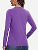 TACVASEN Ladies T Shirts Crew Neck Basic Tops Women Full Cotton T Shirt Cotton Jogging Tops for Women UK, Light Purple, XXL #1