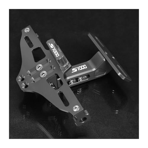 �i���o�[�v���[�g�X�e�[ �X�Y�L�p GSXS1000F ABS GSX-S1000GT �o�C�N�p �������i���o�[�v���[�g�u���P�b�g�z���_�[ ���C�g�t��(�O���[)