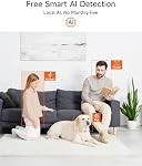 Paquet de 2 5G Caméra pour animaux de compagnie à l'intérieur avec application téléphonique, 3K Caméra chien chat avec haut-parleur, 5MP Caméras pour la sécurité à domicile, Personne/Petit/Facial AI Suivi des mouvements pan-tuilts de détection, 2-Way Parler, 2,4G/5G Wi-Fi double bande
