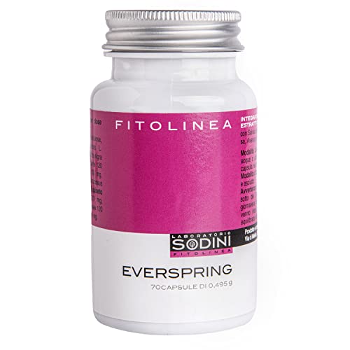 Everspring - Integratore Alimentare - con Passiflora, Avena, Equiseto e Salvia - per il Benessere della Donna in Menopausa - 70 Capsule