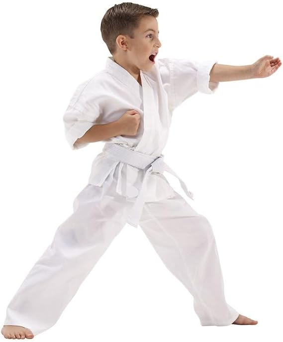 Judo Gi Uniform Karate Suit Sets Judo Suit Sets- Kids & Adults Cotton Training Gi for Judo and Karate 100cm
