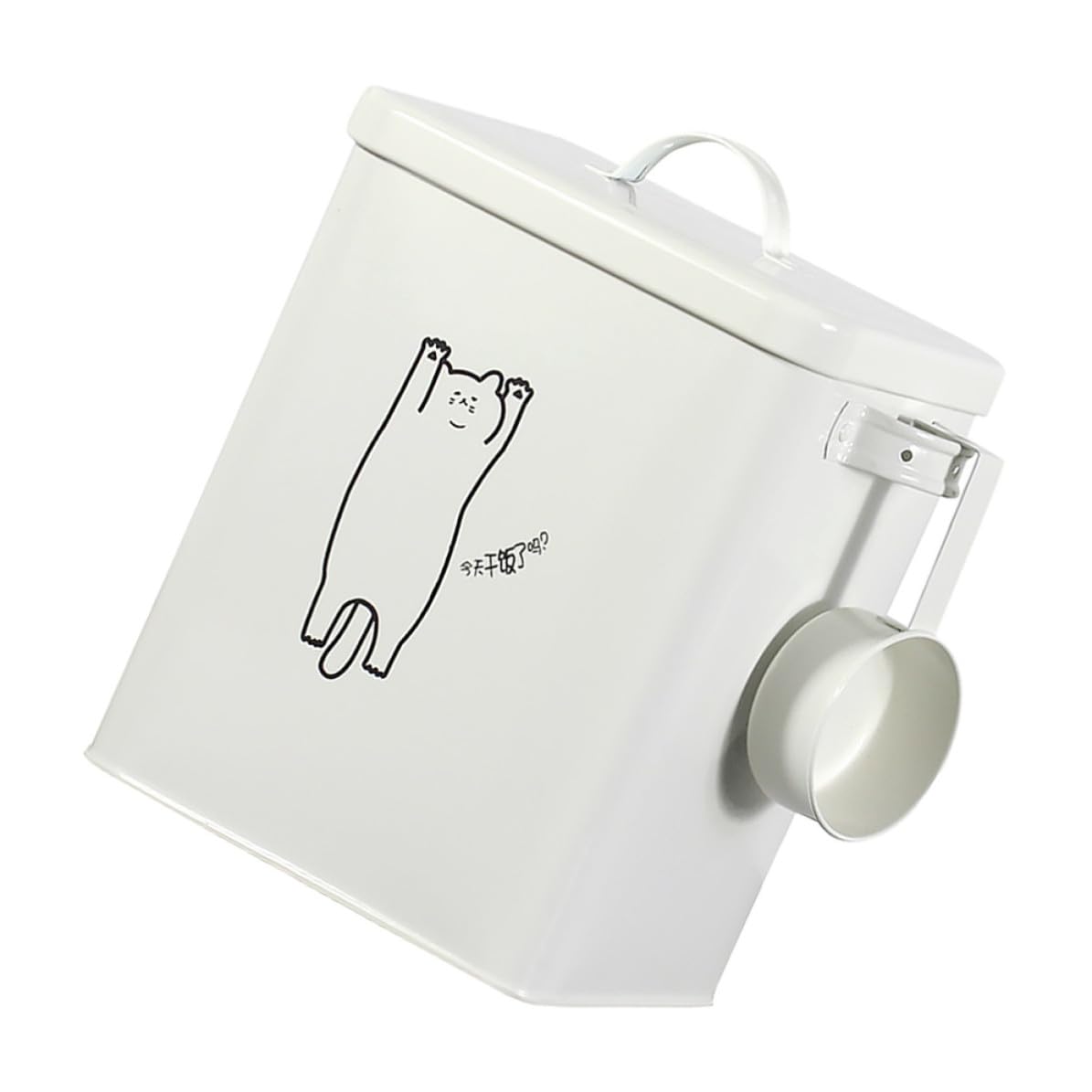 Conteneur croquettes chien 20kg conservation nourriture seau métal MARMERDO