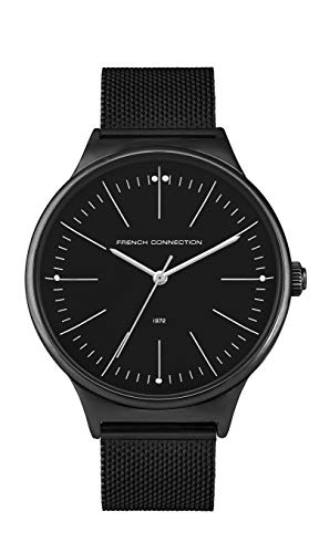 French Connection Mens Analogue Classic Quartz Watch with Stainless Steel Strap FC144BM