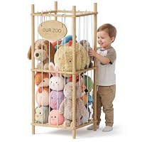 Brelley Stuffed Animal Storage Wood Toy Storage Organizer