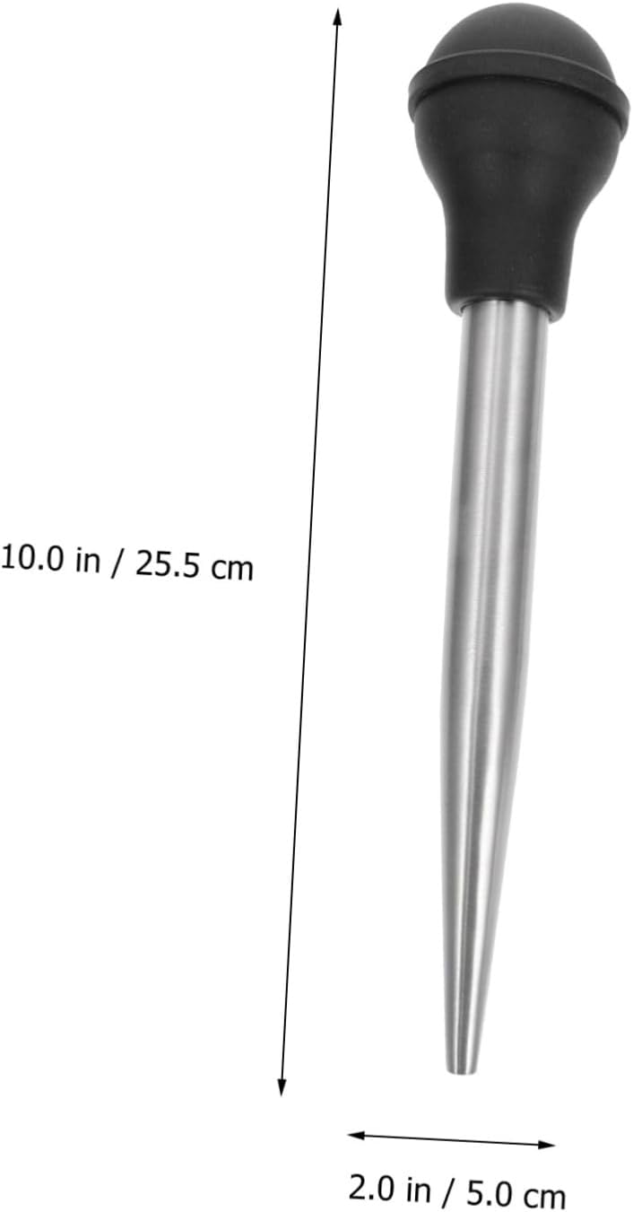 STOBAZA 1set Turkey Baster and Marinade Injector Food-grade for Seasoning Turkey Pork Beef and Fish Tool for Cooking