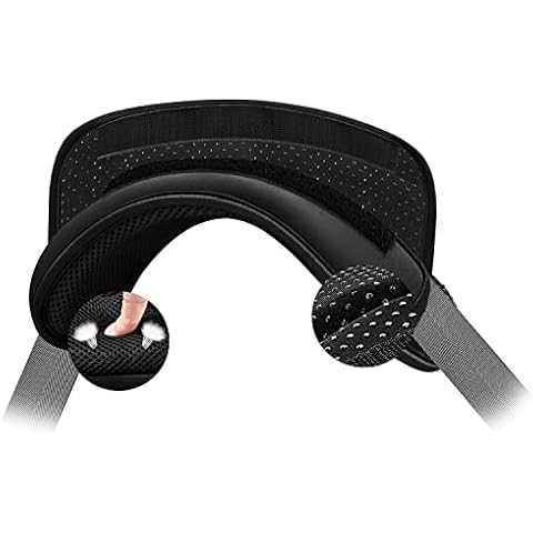 ZINZ Universal Shoulder Pad with Ultra Thick Cushion for Bag Luggage Bag Crossbody, Plus Long & Anti-Slip & Breathable,Black Cover