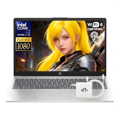 Image of HP 15.6 inch FHD Touchscreen Laptop, 14-Core Intel Ultra 5 125H (Up to 4.5GHz, Beat i7-1360P), 24GB DDR5 RAM 1TB SSD, Win 11 Wifi6 Bluetooth 5.4 Computer for Business Professional w /GM Accessory