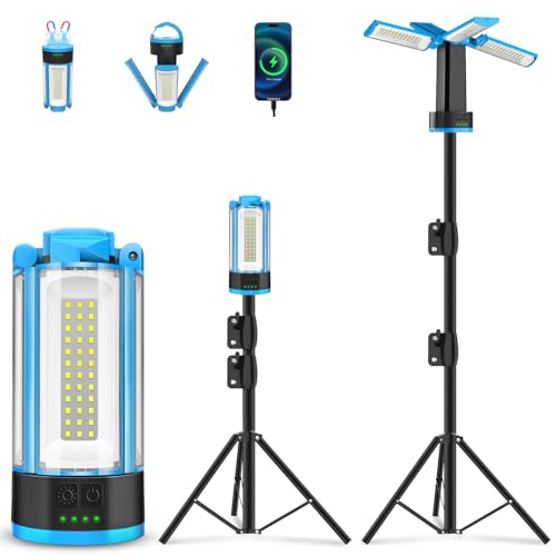 T-SUN Rechargeable Camping Light with Stand, Adjustable LED Work Light - image 1