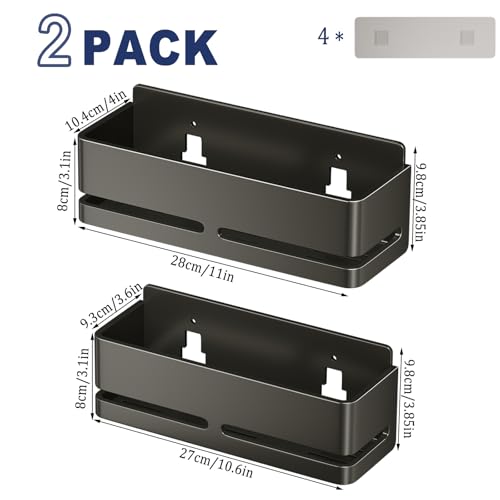 YESENT Shower Caddy 2-Pack Shower Shelf, Heavy-Duty Bathroom Storage Shelf by YESENT - Used condition - Image 2