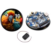ESP32-S3 1.75inch AMOLED Round Touch Display Development Board, 466466 Pixels, QSPI Interface, Onboard Dual Digital Microphone Array, Supports AI Speech Interaction, with Speaker