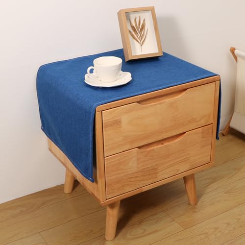 Utobanh Small Bedside Tablecloth Table Dustcover End Tabletop Home Decoration Fabric Tablecloth Nightstand Table Covering Doilies for Furniture Décor (16×35inch)