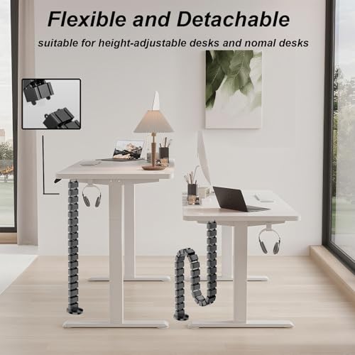 Câble Management Flexible haut de gamme de 130cm pour bureau ergonomique - 2