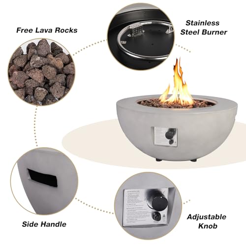 Elegant 2-Piece Outdoor Fire Pit Set