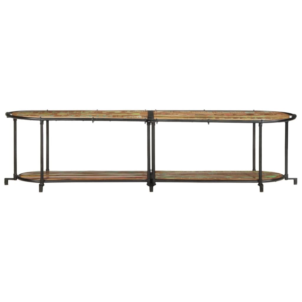 Mobile per TV, 160 x 42 x 40 cm, in legno massiccio anticato e metallo