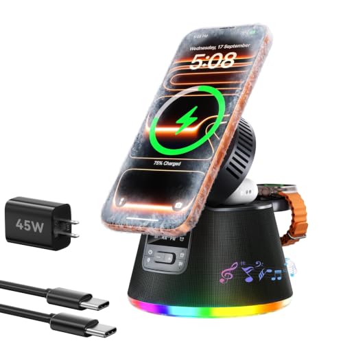 Qi 2 . 2 25 W Cooling Magnetic Charger for Apple Watch 12 /Ultra 4 for i Phone 18