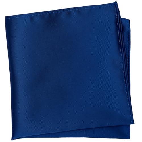 Image of Boy's Solid Tie with Pocket Square Set, Regular Necktie for Children and Kids, Self-Tied