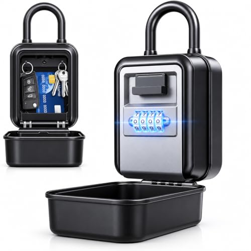 Diyife Extra Large Key Lock Box for Car Keys Outdoor with Light Up Dials by Diyife - Used condition - CA$25.64