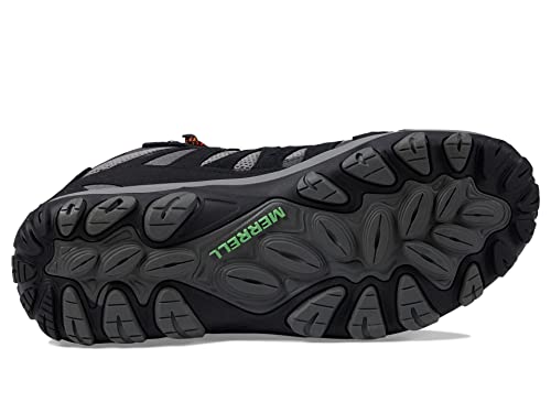 Merrell Merrell Accentor 3 Mid Sneakers for Men - Textile Lining - Round-Toe - Lace Closure - High-top Design Black/Charcoal 11 M