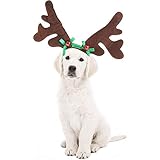 Kopfband: Höhe 28cm(11.02in), Breite 32cm(12.60in), vervollständigen Sie die Weihnachtsoutfits mit diesem supersüßen Kopfreifen, der für Ihren Hund oder Ihre Katze geeignet ist