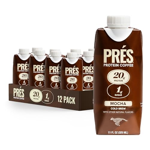 Prés, Protein Coffee, Mocha, High Protein, Real Cold Brew, 20g