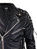 TruClothing Mens Live to Ride Cow Hide Real Leather Jacket Original Cross Zip Brando Biker Motorcycle - Black Brown S #3