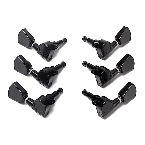 BESPORTBLE Lr Guitar String Tuning Pegs Machine Heads for Electric Acoustic Guitars Black Banjo Tuner Pegs Durable and Reliable Tuning Keys for Precision Tuning