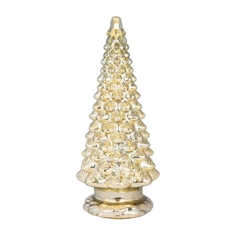 Mr. Christmas 20" Mercury Glass Tree with Twinkling LED Lights, Vintage Holiday Décor Cover
