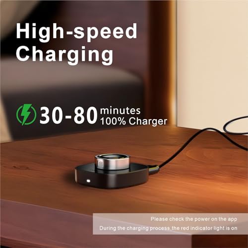 Charger for Oura Ring Gen3 - Size 12 - Fast Charging Dock with USB-C Cable Compatible with Oura Ring Gen3 - Black (Size -9) by Ronzeste - Image 3