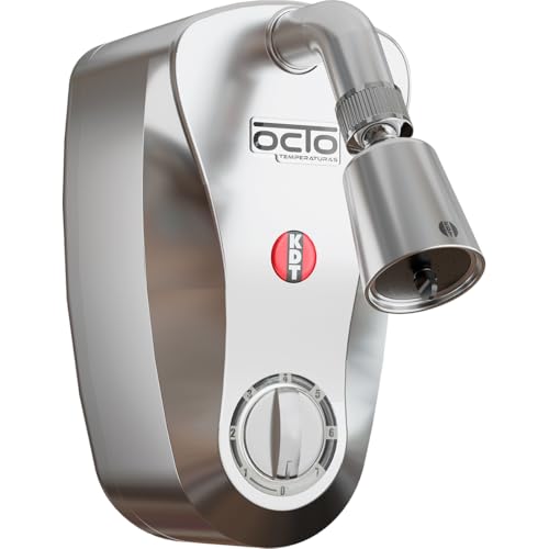 Ducha Elétrica KDT Octo 8T 8800W 220V 8 Temperaturas Silenciosa Chuveiro Prata