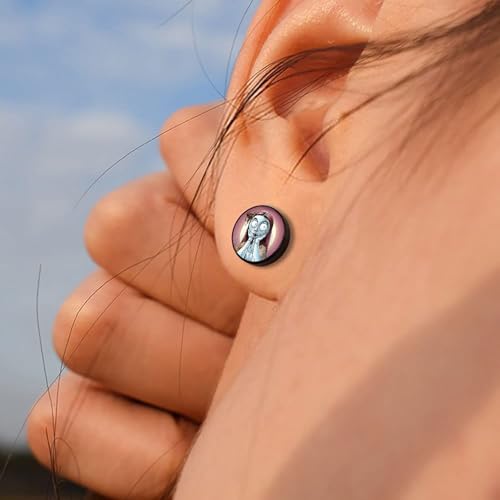 Pendientes de acero inoxidable quirúrgico 316L de Jack Skellington marca SIISPRI 7