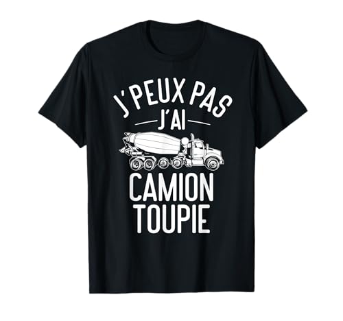 YO Cadeau Pour Un Conducteur de Camion Toupie | T-Shirt Noir Humour Toupie, Camion Unisex-Adulte S Regular Classique Coupe Classique Manche Courte T-Shirt Construction-Themed Homme, Femme