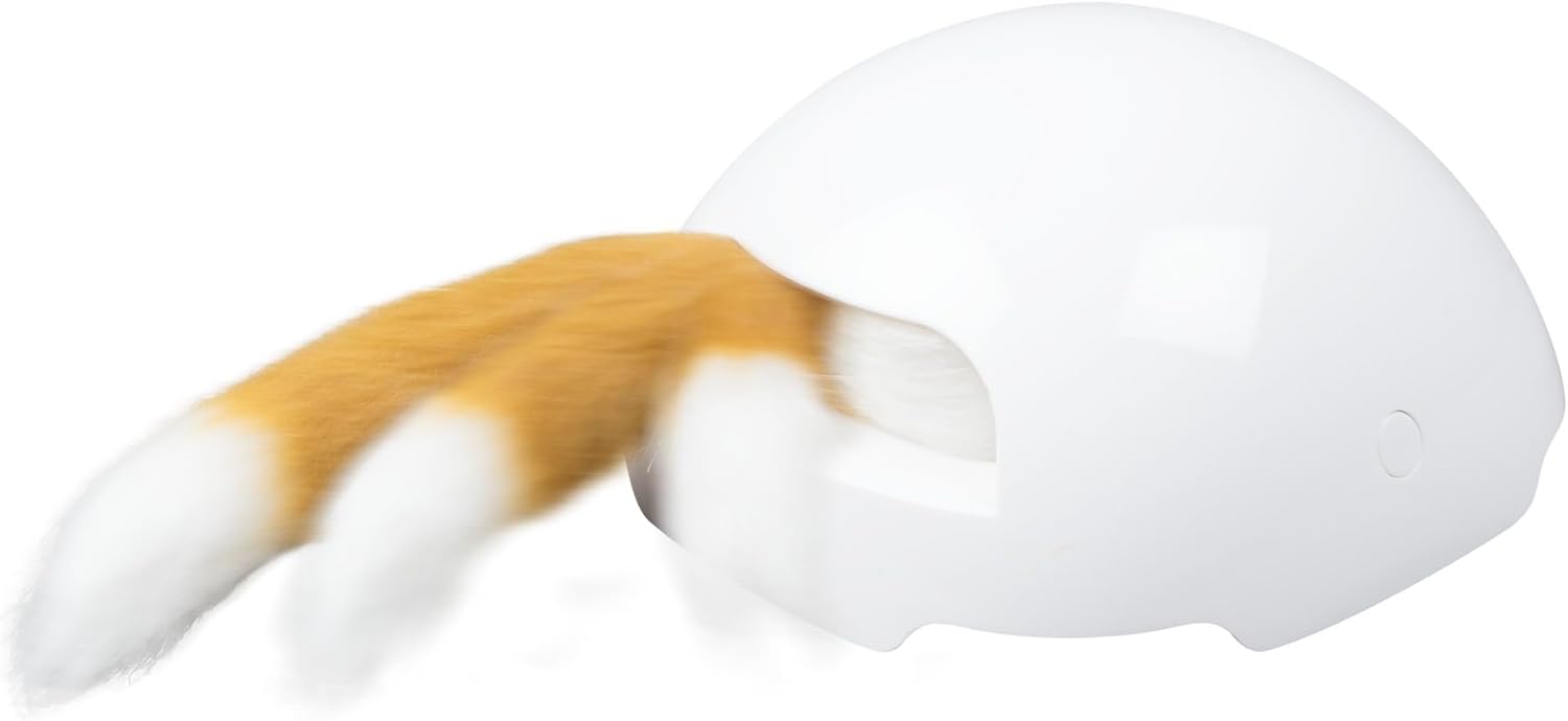 Premier Pet Fox Den Automatic Interactive Cat Toy | Motion-Activated Fox Tail Shakes Then Disappears for Hands-Free Play, Auto Shutoff After 10 Minutes