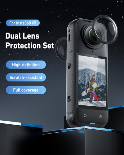 Protecteur d'objectif pour Insta360 X5 verre trempé accessoires caméra double