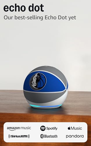 Image of Amazon Echo Dot (newest model) | Officially Licensed NBA Limited-Edition | Dallas Mavericks
