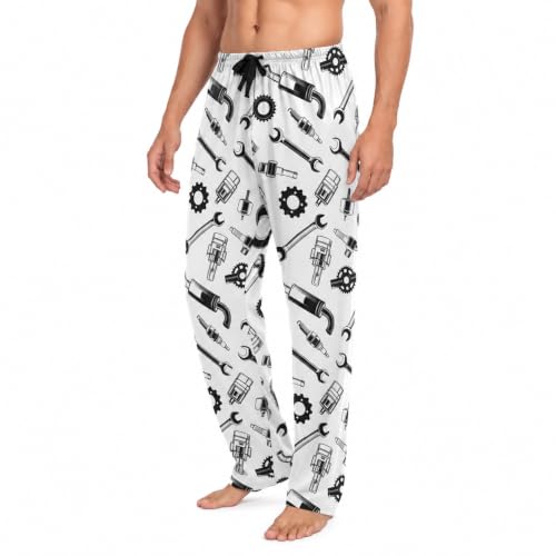 Men's Pajama Pants Bottoms Mechanical Tools