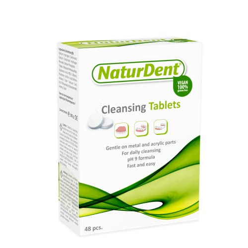 Natural Strong Denture Adhesive Cream NaturDent Holds Dentures Longer and Stronger NO Zinc NO Paraben No Yucky Taste Bundle with NaturDent Denture Cleaner 48 Tablets - Thumbnail 5