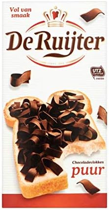 De Ruijter Dark Chocolate Flakes 10.5Oz (pack of 3)