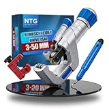 NTG Rohrschneider Set (3-50 mm) mit großem und kleinem Rohrschneider und Entgrater - Vielseitig für Edelstahl, Kupfer, Aluminium, Stahl oder Kunststoff - inkl. Entgrater -