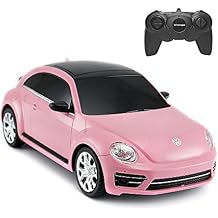 Beetle Remote Control Car, Rastar 124 Scale Beetle RC Toy Car for Kids, Pink Buggy