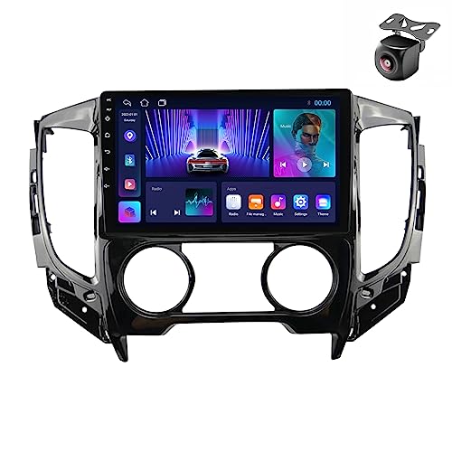 Android 12 Radio para Mitsubishi L200 5 2015 2016 2017 2018 2019 2 DIN de Coche NAVEGACIÓN con Pantalla Táctil 9 Pulgadas Reproductor Multimedia Autoradio Estéreo SWC FM Car-Play (M100S 4core 1+16G)