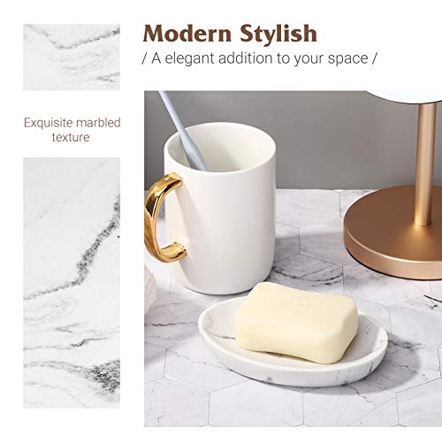 Shinowa Porta Sapone Ovale in Resina e Sabbia