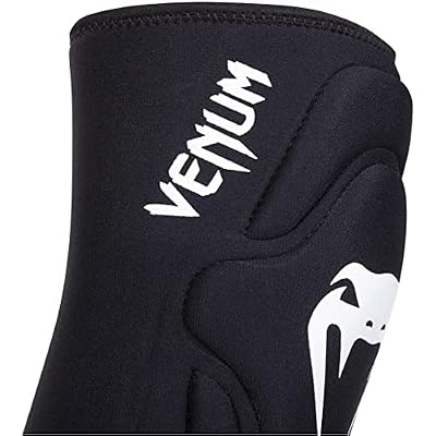Venum Kontact Lycra/Gel Knee Pads, Black, Medium/Large