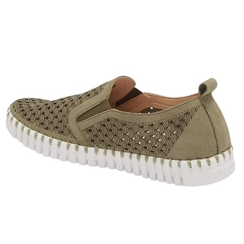 Image of Ilse Jacobsen HORNBAEK Women's Tulip Slip-On Flat | Elastic Side Panels | Lightweight Flexible Comfort.