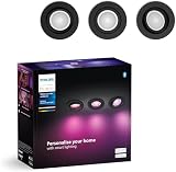 Philips Hue White &Color Ambiance, Spot Encastré Centura, Pack de 3, Noir - 2