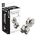 Bepuzzled Hourglass Hanayama Cast Metal Brain Teaser Puzzle (Level 6) Puzzles for Kids and Adults Ages 12 and Up